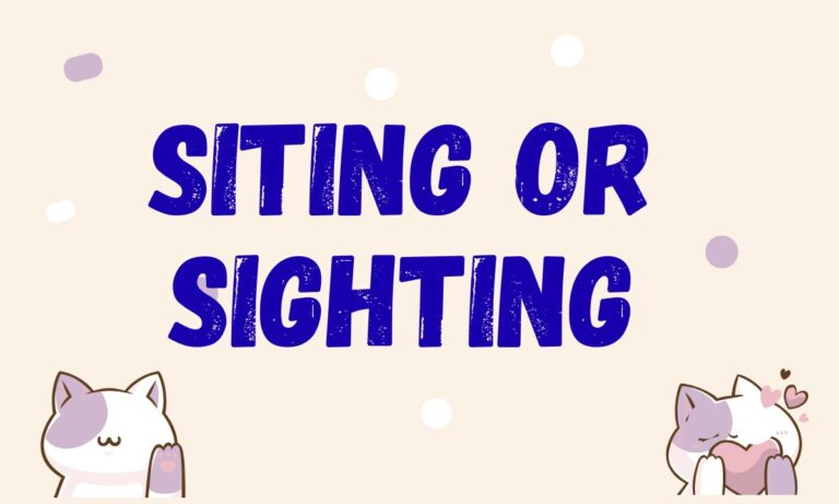 Siting-or-Sighting
