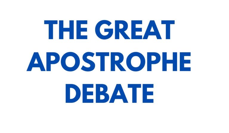 The Great Apostrophe Debate Rules