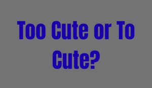 Too Cute or To Cute The Truth Everyone Gets Wrong