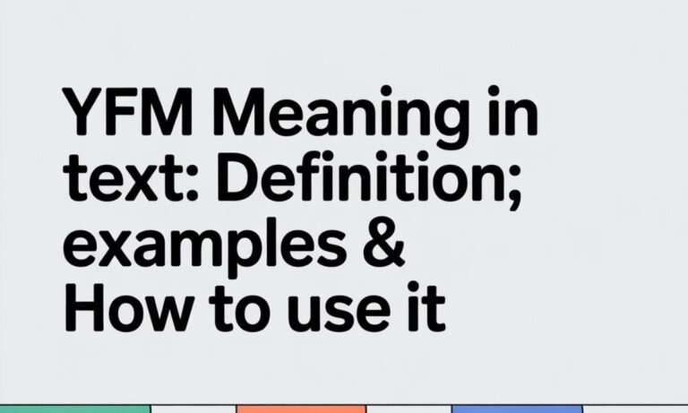 YFM Meaning in Text